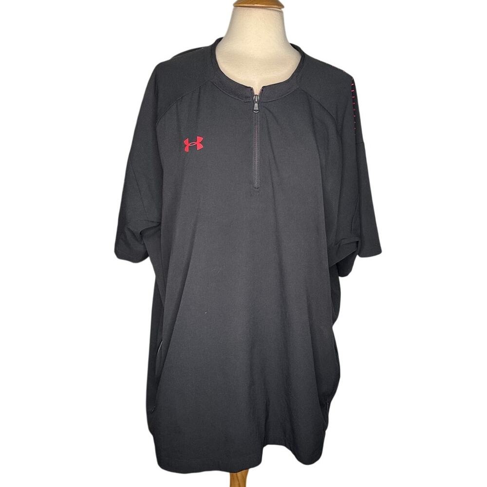 Under Armor Men's Sportswear Baseball Jersey Quarter Zip Loose Lightweight I11